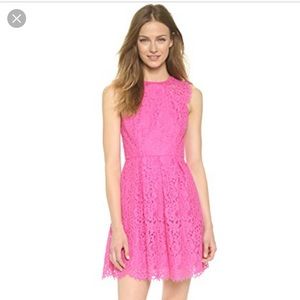 Shoshanna ‘Paris’ Pink Lace Cocktail Dress
